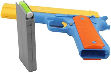 Toy Gun Colt 1911 Pistol with Magazine and Bullets, 1: 1 Size Blaster Gun Toy for Boy Gift , Training or Play