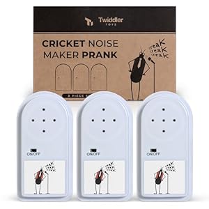 3 Pack Cricket Noise Maker Prank – Hidden Annoying Chirp Sounds – Funny Gag Office Prank