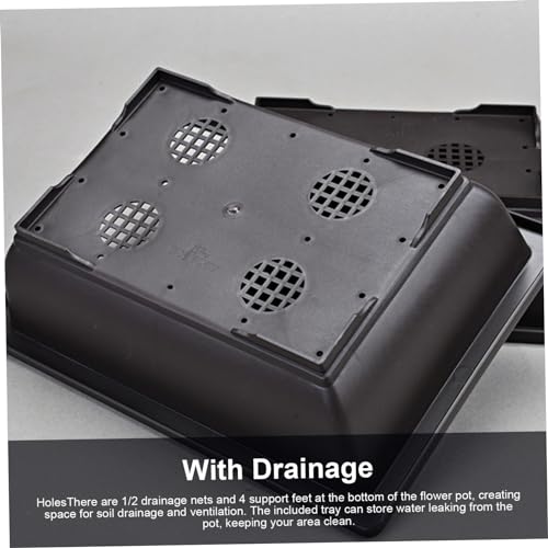 Macetas para interiores en salas de estar set rectangular para bonsái y flores de hogar 6