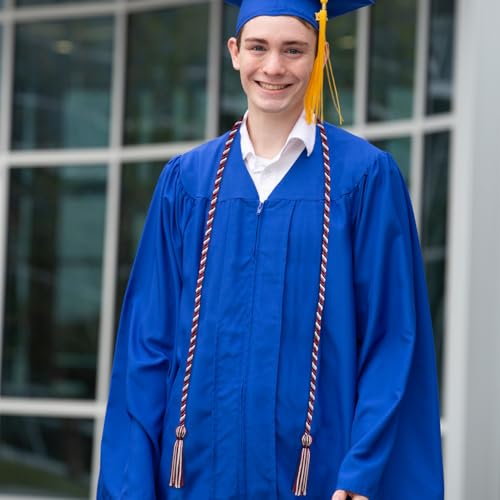 Image of Endea Graduation Single Honor Cord Two-Color (Cardinal /White)
