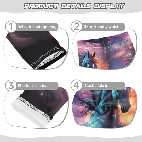 Bolaz Toddler Girls Leggings Printed Yoga Pants Leggings Painting Horse for Kids3