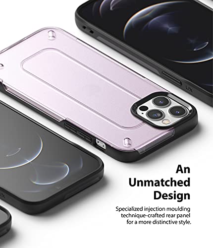 Image of Ringke UX iPhone 12 / iPhone 12 Pro Case Back Cover, Frosted Hard Back TPU Bumper Cover - Purple
