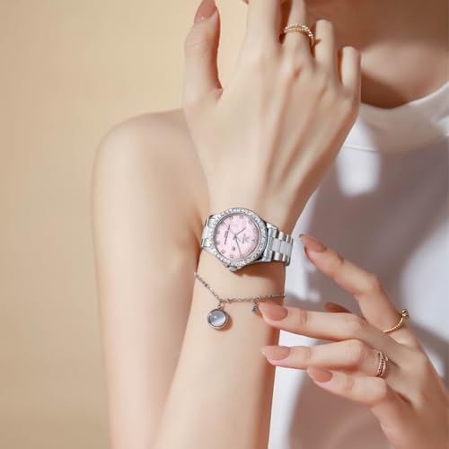 Image of OLEVS Womens Watch Gold Ladies Dress Elegant Luxury Stainless Steel Waterproof Easy to Read Small Wrist Watches for Women