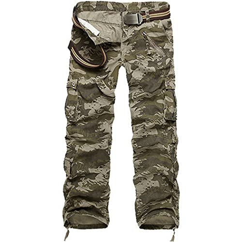 Pantalon tactique coton anti-déchirure coupe droite confortable hommes 40