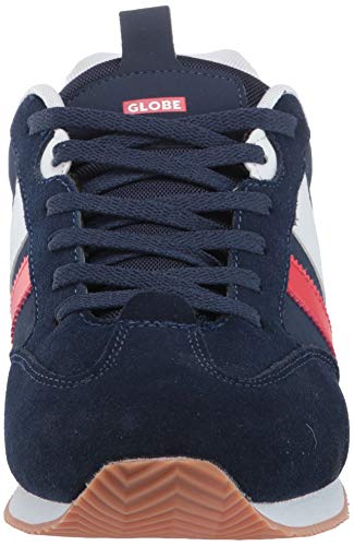 Image of Globe mens Pulse Evo Skate Shoe, Navy /White /Red, 9.5 US
