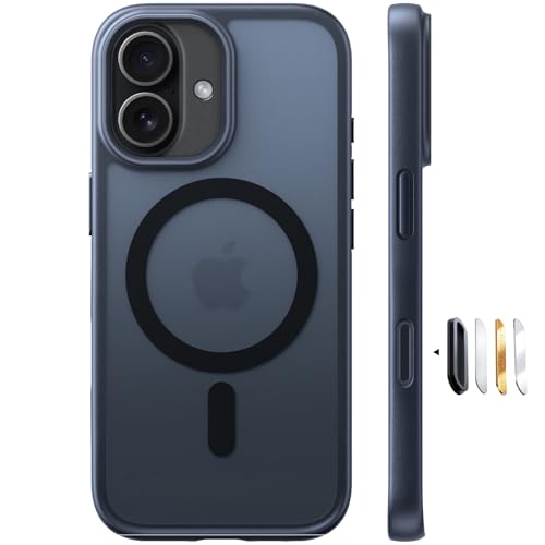TORRAS for iPhone 17 Case with MagSafe 12FT Military Grade Shockproof Durable & Sturdy & Velvety Touch Magnetic Protective case for iphone 17 cover Matte Black
