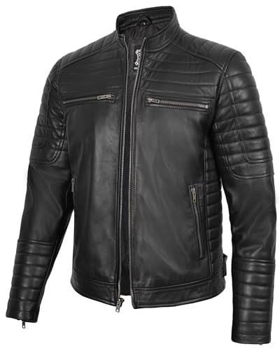 Image of Decrum Real Lambskin Mens Leather Jacket