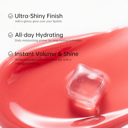 Catkin Lip Plumper Gloss, Tinted Lip Serum with Hyaluronic Acid & Jojoba Oil, Non-sticky Volumizing Hydrating Formula for a High Shine Maximum 3D Look, Plump & Soft Lips 0.12 Fl Oz - C07 Rose Agate - Image 6