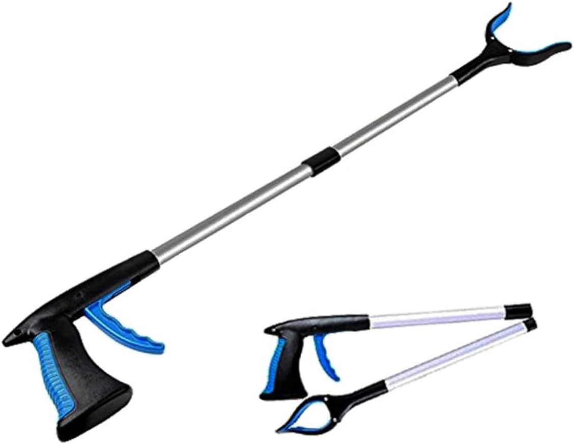 KOMBIUDA 2pcs Foldable Trash Picker Tool Lightweight Reaching Assist Device for Litter Garbage Pickup for Elderly Disabled Multi-Purpose Grabber for Use