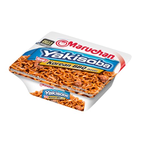 Image of Maruchan Yakisoba Korean BBQ flavor, Japanese Instant Ramen Noodles, 4.12 Oz, 8 Count (Pack of 2)