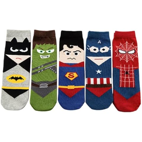 FEIFEI'S BOW Superhero Toddler Socks Pack Cover