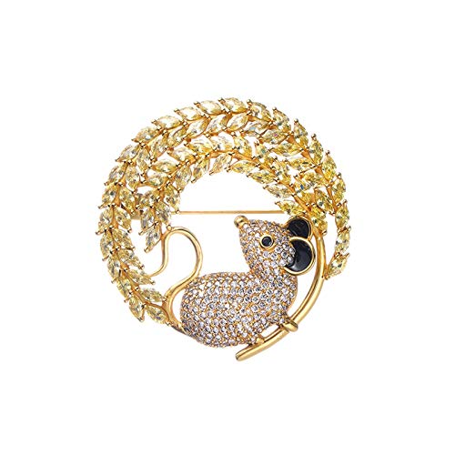Broche zircon pour femme élégante et corsage de mode unique
