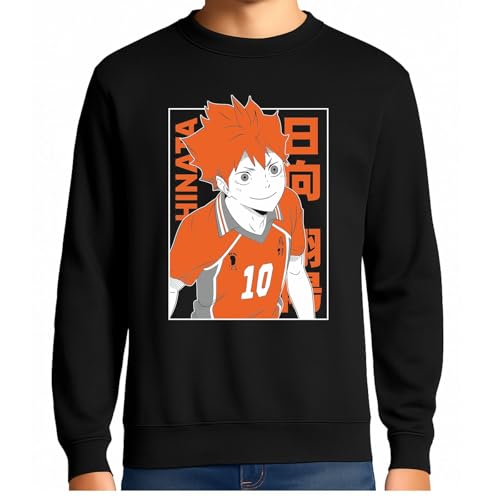 the Fan Tee Sudadera Adulto Sin Capucha de Hombre Dibujos Animados Haikyu Divertido El Pequeño Gigante, Tobio, Karasuno, Voleibol 004 XL