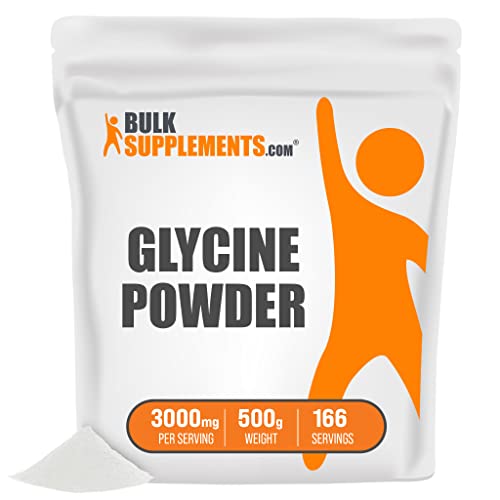 Bulksupplements.com Glycine Powder - Amino Acids Supplement For Liver & Immune Support - Unflavored, Gluten Free - 1000Mg Per Serving, 500 Servings (500 Grams - 1.1 Lbs) #TOP3