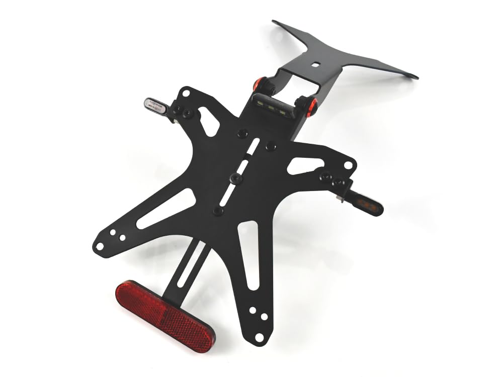 PORTATARGA SPORTIVO REGOLABILE compatibile con PIAGGIO BEVERLY 300/400 2021-2024 | SEPTAR (PORTATARGA)