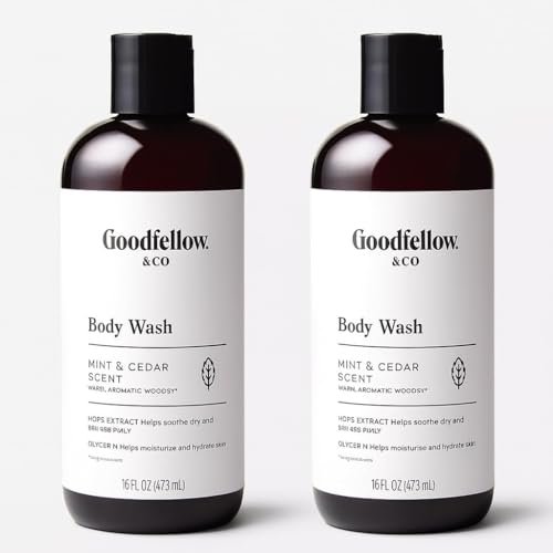 Goodfellow Moroccan Mint & Cedar Body Wash 16 fl oz Body wash Moistitizing Formula (pack of 2)