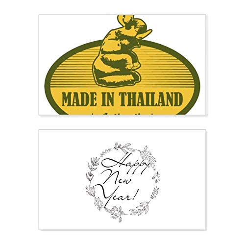 Tarjeta de Año Nuevo de Tailandia con bendición cultural