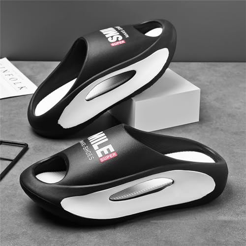 Cloud Slides for Men, EVA Soft Recovery Slides,Thick Sole Open Toe Mens Pillow Slides Outdoor&Indoor House Slippers3