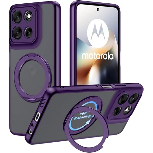 Motorola Moto G66J/G66Y/G56 5G �p �P�[�X Magsafe�Ή��y360°��]�\�� Magsafe�����O�X�E�X�g���b�v1��t���z���g���[�� g66j �J�o�[ �X�^���h�@�\ �c�����Ή� HILEGENER �X�}�z�P�[�X �ϏՌ� 