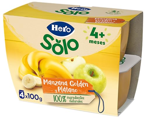 Hero Baby Tarrinas Multifrutas Selectas, 4 x 100g