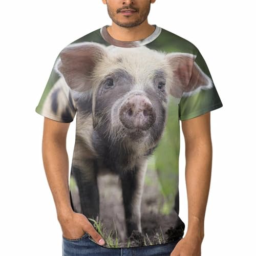 Tshirt Cochon de Boue homme à col rond respirant en coton doux
