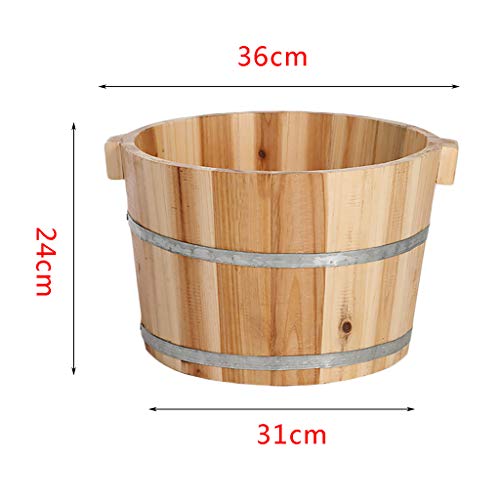 Bañera de pies de madera pino para pedicura y spa miniatura 5