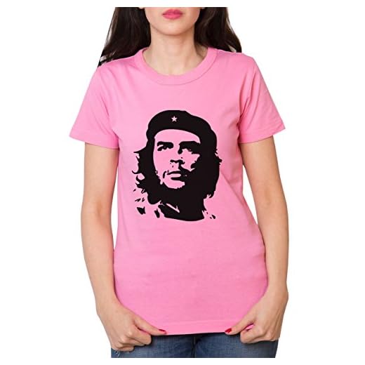 Che Guevara de la Mujer T-Shirt Cuba Libre revolución Comandante Rojo Rosa XL