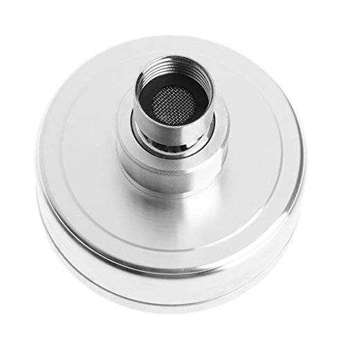 Kcnsieou El espacio de aluminio ahorro de agua durable presionó la cabeza de ducha 3.2 pulgadas rociador del hotel del cuarto de baño de la boca Cover