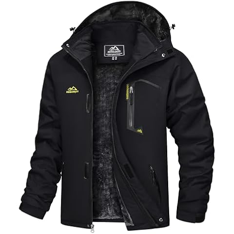 TACVASEN Waterproof Fleece Winter Jacket Cover
