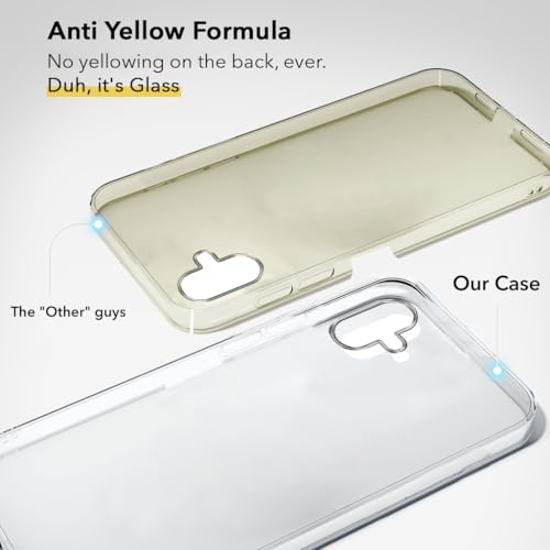 Image of Jkobi Lifetime Anti-Yellow Clear Back Cover Case for Samsung Galaxy F14 5G (Sleek Hard Crystal | Shockproof and Camera Protection)
