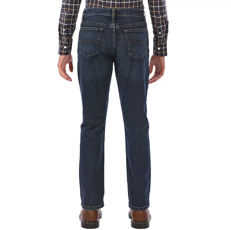 MEMBER'S Mark Straight Fit Premium Stretch Denim Jeans (as1, Numeric, Numeric_42, Regular, Regular, Medium Wash, 42W X 32L)3