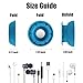MAIRUI Wired Earbud Case Earphone Headphone Cord Organizer Earbuds Wrap Soft Silicone Magnetic Holder Storage Tangle Free Cable Winder(Peacock Blue)