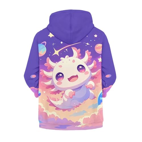 Image of Biyejit Kids Novelty 3D Graphic Printed Hooded Sweatshirt Boys Girls Zip Up Hoodies Age 6-16 Years