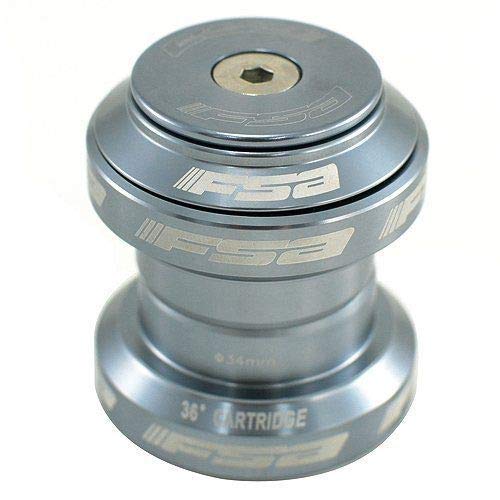 FSA Orbit MX 1-1/8Inches Threadless MTB Road Headset with Top Cap, Gray, NO.20, XTE1634