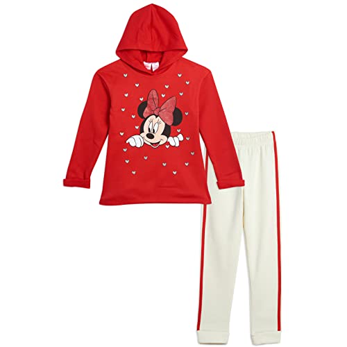 Disney Minnie Mouse ropa de forro polar invierno con sudadera infantil y pantalón