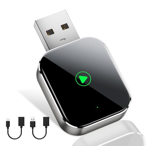 Mini CarPlay Wireless Adapter for Apple iPhone - Converts Wired to Wireless CarPlay Adapter, CarPlay...