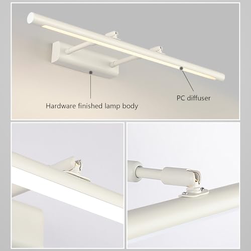 Lámpara de espejo de baño de 42cm con iluminación de pared impermeable 3