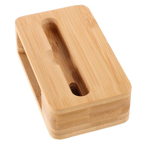 LALAFINA Portable Wooden Phone Amplifier Speaker and Screen Phone Stand for Mobile Devices Acoustic Sound Amplifier Dock Station for Video Watching and Hands-free Calls