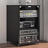 Design de grande capacité : ce support mobile dispose de plusieurs couches de séparateurs, offrant un grand espace de rangement pour divers équipements vidéo, rrds et articles connexes. Son arrangement spatial bien pensé aide à garder votre espace vidéo bien rangé et organisé, réduisant l'encombrement et améliorant votre expérience de divertissement. Parfait pour les philes et les collectionneurs.