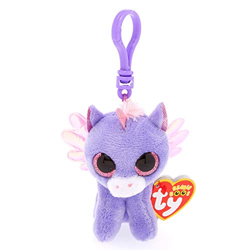 Claire's Ty Beanies Girl's Ty Beanie Boo Athena the Pegasus Keyring Clip