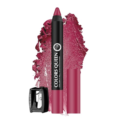 Image of Colors Queen Color It All Long Lasting Crayon Lipstick | Up to 18 Hours Stay | Creamy Matte Finish | Waterproof & Light Weight| Smudge Proof & Non-Transferable | Lipstick for Women (Rich High,3.5g)