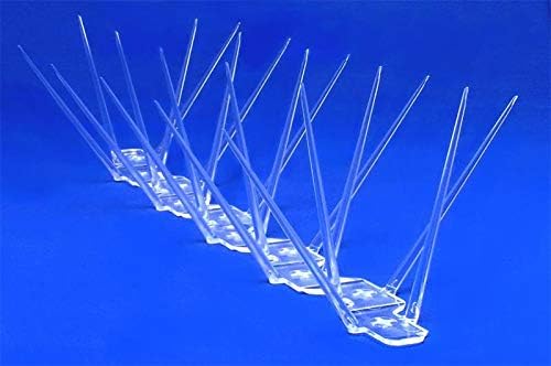 SpikeZone Bird & Pigeons Spikes with Plastic Anchors (PVC Gitti) Nuts Bolts, Screws , 10 Pcs. Pack