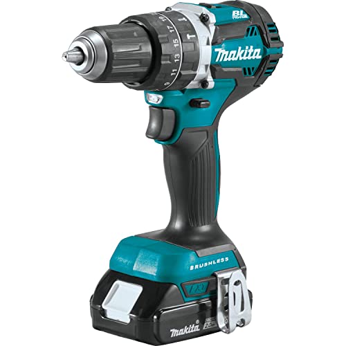 Makita Xph12R 18V Lxt Lithium-Ion Compact Brushless Cordless 1/2" Hammer Driver-Drill Kit (2.0Ah), #TOP2
