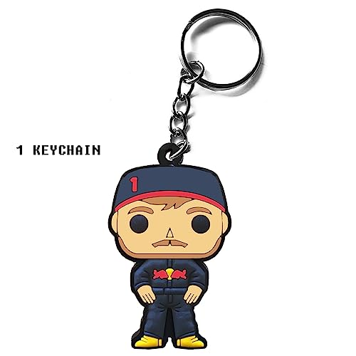 Racing Driver Car Key Chain Keychain Auto Tire Compatible with Formula One F1 Team Fan Gift Accessory (Max)