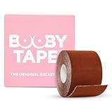 Booby Tape Self-Adhesive Breast Lift Tape for All Bust Sizes, Boosts Support and Confidence, Versatile and Ideal for Any Type of Clothing, Discreet and Comfortable, Latex Free, 5M Brown Colour