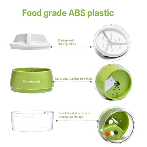 MOOREDLIFE Spiralizer Handheld Vegetable Slicer, 4 in 1 Zucchini Spaghetti Maker, Spiral Slicer For Making Quick Low Carb Veggie Noodles - Image 5