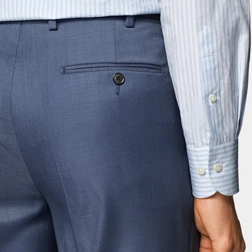 Image of Men's Cozy Hidden Expandable Waist Dress Pants | Premium Stretch Texture Weave Work to Weekend Pants