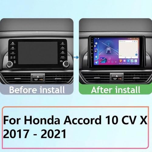 Autoradio con Carplay inalámbrico para Honda Accord 2017-2021 de 64G 2