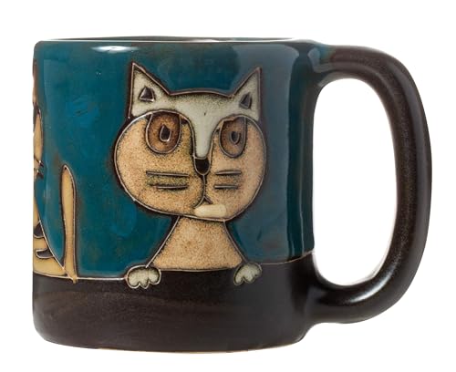 Taza artesanal Mara Stoneware 16 oz multicolor miniatura 1
