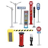 HOOTNEE 1 Set Miniature Traffic Sign Simulation Road Traffic Signs Play Mat for Easy to Use Lightweight Bright Colors for Long Playtime Learning Activities